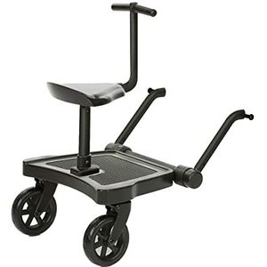 ABC Design Kiddy Board Kiddie Ride On 2, belastbaar tot 20 kg, universeel geschikt voor bijna alle gangbare kinderwagens en buggy's (set treeplank + zit)