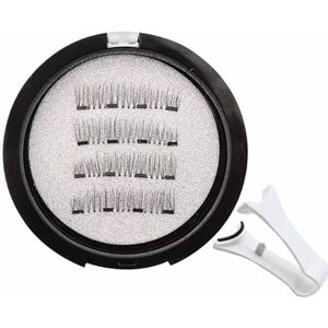 Elara Craft Magnetische Wimpers, Dubbelzijdige Magnetische Wimpers Herbruikbare Wimpers Zelfklevende Waterdichte Magnetische Wimpers Met Applicator(Style 6)