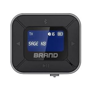 WE Bluetooth V5.0 ontvanger/zender, display, verbinding met 2 BT-apparaten tegelijk, zwart