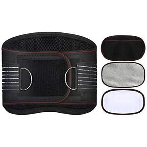 OIFAODAO, Verstelbare onderrugsteun, zelfopwarmende magnetische therapie for mannen en vrouwen, verlicht pijn stress ，Rugsteun(XL)