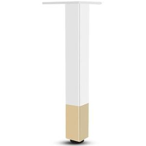 Badkamer kabinet poten aluminiumlegering witte verstelbare salontafel poten metalen standaard kast poten tv meubel poten meubels poten accessoires (kleur: wit w