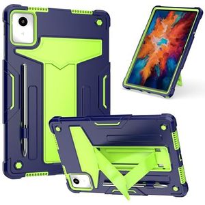 Tablet PC-hoes Kinderhoes compatibel met Lenovo Tab M11 TB-330FU/Lenovo Xiaoxin Pad 2024 TB-331FC Tablethoes Tab M11 11 inch met standaard, drie-in-één onbreekbare schaal, valbestendig Bescherming(Nav
