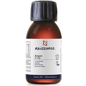 Naissance Marokkaanse Arganolie (Nr. 228) 100ml - Natuurlijk, Vegan, Hexaanvrij - Natuurlijke Hydratatie & Verzorging voor Gezicht, Huid, Haar, Baard & Nagelriemen