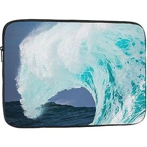 Laptop Sleeve Ocean Wave Slim Laptop Case Cover Duurzame Aktetas Shockproof Beschermende Notebook Case 25,5 cm