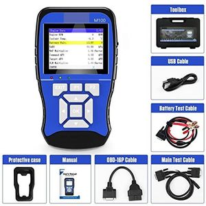Batterijbelastingstester, M100 Motorcycle Diagnostic Tool Universal Motorbike Scanner 2in1 M100 Pro Motor scan batterijtester gratis verzending voor zware vrachtwagenmotorfietsen(M100 Basic Version)