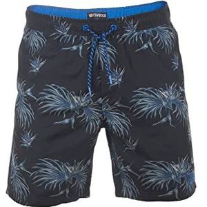 riverso RIVKai Zwembroek voor heren, regular fit, zwembroek, sportbroek, korte broek, shorts, trekkoord, zakken, zomer, elastische tailleband, patroon, zwart, blauw, groen, olijf, S, M, L, XL, XXL,