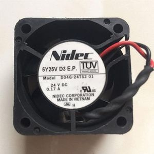 Inverter fan D04G-24TS2 01 4CM DC24V 0.17A 2line silent cooling fan