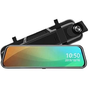 Dash Cam Auto Dvr Spiegel Dash Camera Dash Cam Dubbele Autocamera Full Hd Drive Recorder 10 IPS Touchscreen Streamen Achteruitkijkspiegel Dashcam(3,64G)