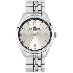 Ben Sherman analoog kwarts horloge met aluminium armband WB057USM