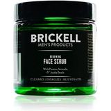 Brickell Men's Zuiverende Gezichtsscrub voor Mannen, Natuurlijke en Organische Diepe Reiniging, Gezichtsscrub met Jojoba Parels, Koffie-extract en Puimsteen, Geurend (118 mL)