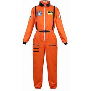 Astronaut Costume Adult for Women Space Suit Cosplay Costumes Spaceman Jumpsuit Halloween Orange XL