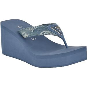 GUESS Demmey sandaal voor dames, Denim Blauw 400, 36.5 EU