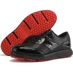 PENXZT Waterdichte golfschoenen voor heren, antislip, lichtgewicht, spikeloze golfschoenen, grote maten,A,39 EU