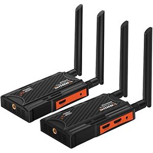 Draadloze HDMI Zender en Ontvanger, 250m Extender Kit Met Loop Out, 2.4/5.8GHz 1080P Full HD Voor Streaming Van DSLR, Laptop, Netflix, YouTube, PS4 Naar TV/Projector Met IR Ondersteuning