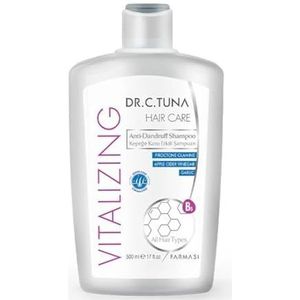 Farmasi DR.C.TUNA Vitalizing Anti-roos shampoo, zonder siliconen, parabenen, gluten, veganistische formule, 500 ml