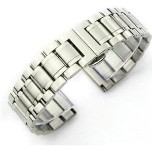 Horlogebanden 14-24 mm horlogeband roestvrij staal zilveren horlogeband armband for quartz horloge dames herenhorlogebanden vervanging Man vrouw (Color : D, Size : 17mm)