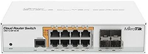 Mikrotik - CRS112-8P-4S-IN - Switch - Wit - 8 Poorten - 4 SFP