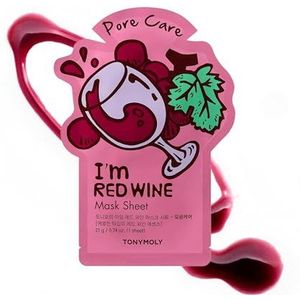 TONYMOLY Hydraterend gezichtsmasker met rode wijn-extract, per stuk verpakt (1 x 1 stuk)