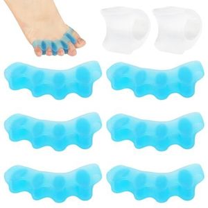 Teenspreiders - Siliconen - 7 Paar - Voor Overlappende Tenen en Hamertenen