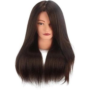 Haarmodelhoofd kan worden gestreken, gekruld, geverfd en verfraaid Haarpophoofd Nephoofd Modelhoofd