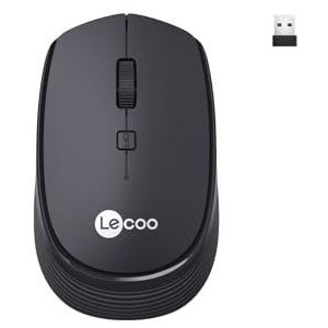 Lecoo WS202 1600 DPI 4 toetsen draadloze muis zwart