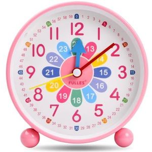 Jinlaili Wekker kinderen jongens meisjes, kinderwekker zonder tikken, analoge wekker voor kinderen, wekker voor kinderen, educatieve wekker met nachtlampje, snooze, leerwekker, kinderwekker, digitaal