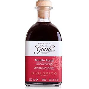 Giusti - Organic Sweet and Sour Condiment with Cranberry and Balsamic Vinegar of Modena PGI - 250ml