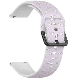 Compatibel met Garmin Forerunner 965, Forerunner 955/955 Solar, Forerunner 945/945 LTE (Cartoon Pink Cat) 22 mm zachte siliconen sportband armband armband, Siliconen, Geen edelsteen