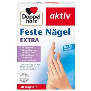 Doppelherz - Extra Vaste Nagels - Voedingssupplement - 30 Capsules - Met Zink en Selenium