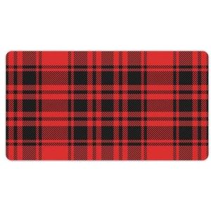 Buffalo Rood Zwart Plaid Mode Bureau Muismat Antislip Gaming Muismat Accessoires Decor 40X75cm