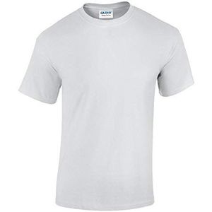 Gildan 5000 T-shirt, zwaar katoen, wit, maat L, L