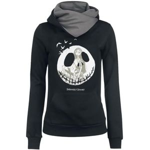 The Nightmare Before Christmas Jack Skellington & Sally - Seriously Spooky Trui met capuchon zwart-grijs M