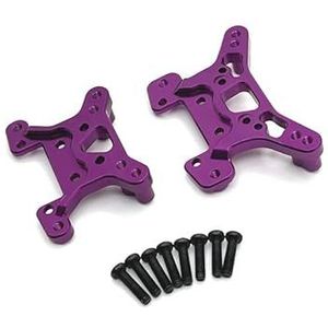 For Wltoys 124008 124010 144016 144018 RC afstandsbediening auto metalen onderdelen for en achter shock beugels(PURPLE)