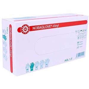 NOBAGLOVE® vinyl poedervrije onderzoekshandschoenen XS-XL Small