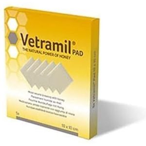VETRAMIL Pad 5 drielaagse asorbentische kompressen met honing