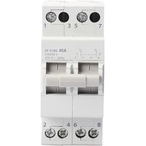 Cemig 2P Manual Dual Power Transfer Switch 40A 60A Circuit Breaker Changeover Switch Isolatie Interlock Switch (40A)