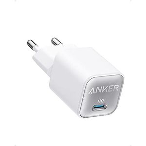 Anker USB-C-GaN-oplader van 30W, 511-oplader (Nano 3), PIQ 3.0 PPS-snellader, Anker Nano 3 voor iPhone 15/15 Plus/15 Pro/ 15 Pro Max/ 14, Galaxy, iPad (kabel niet inbegrepen)