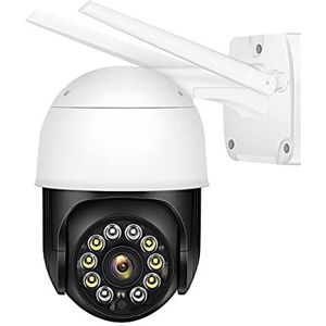 Groothoek beveiligingscamera, 5MP WiFi Camera PTZ Outdoor IP66 1080 P Security Cam Video Surveillance CCTV IP Dome Auto Tracking Two Way audio Talk H.265 Eenvoudig in te stellen (Color : Upgrade, Si