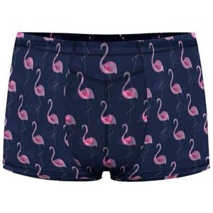 Aquarel Flamingo Heren Boxer Slips Sexy Shorts Mesh Boxers Ondergoed Ademend Onderbroek Thong