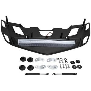 Motorfiets Bagagedrager Voor Goldwing 1800 GL1800 2018 2019 2020 Motorfiets Achterkofferbak Bagagerek Met LED Remlichtlamp Motorcylce Bagagerek(Clear Len-Black)