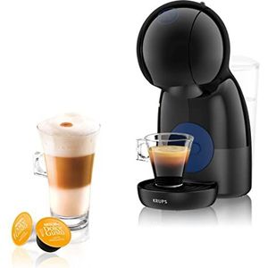 Krups Nescafé Dolce Gusto Koffiezetapparaat capsules, druk 15 bar, koffiepad-koffiezetapparaat, multi-koude of warme dranken, intuïtief, compact, eco-modus, Piccolo XS zwart YY4202FD