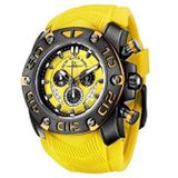 Zeno-Watch herenhorloge - Neptunus 3 Chrono Black&Yellow - 4539-5030Q-bk-s9