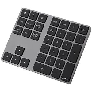 VBESTLIFE Draadloos Bluetooth-toetsenbord, mini-numeriek toetsenbord met 34 toetsen, draadloos toetsenbord met USB-kabel, compatibel met iOS, Android-systeem