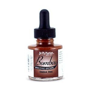 Dr. Ph. Martin's Bombay India inkt, 1 oz, Van Dyke Brown (23BY)