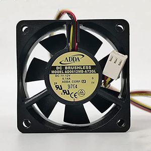 AD0612MB-A72GL 6025 6CM 12V 0.14A double ball 3-wire silent cooling fan