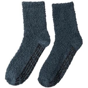 De mannen en vrouwen hebben skilaarzen sokken Antislip thermische pantoffelsokken, 2 stuks, veelkleurig for de winter(B)