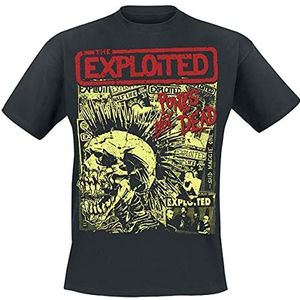 The Exploited Punks Not Dead T-shirt zwart L 100% katoen Band merch, Bands