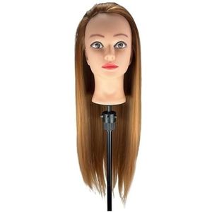 Kappershoofden - 70 cm - Mannequin Hoofd - Blond Haar - 100% Hoge Temperatuur Vezel