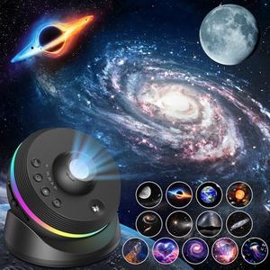 Galaxy - Projector - Zwart - 4K HD Planetarium Ster Projector met 13 Film Discs