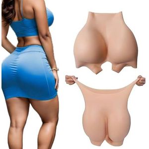 Adima Realistisch volledig siliconen slipje nep billenbroek open kruis heupversterkers heupkussens opheffen slipje voor transgender vrouwen,ivoor,1.2